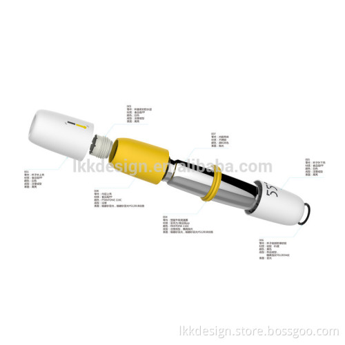 Double Wall Stainless Steel Vacuum Tube Cup , Innovative Design Gift , Birthday Present LKK Design